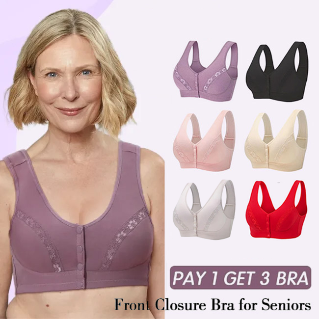 Front Button Comfort Bra