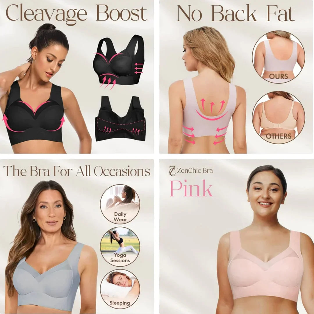 Buy 1 Free 1(2packs)🔥 Plus Size Seamless Push Up Wireless Bras-50% OFF!FREE SHIPPING